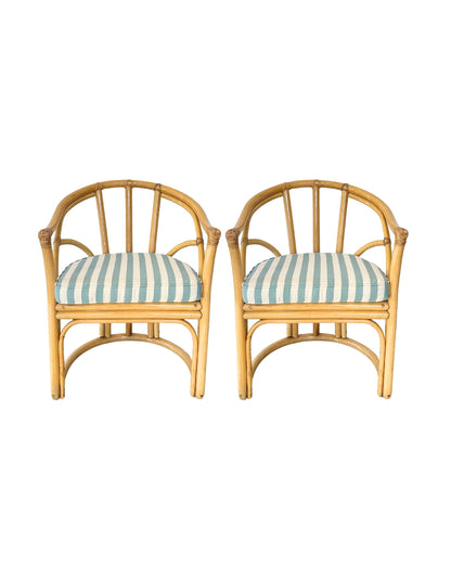 Set of 2 original Angraves Cane Dining Chairs