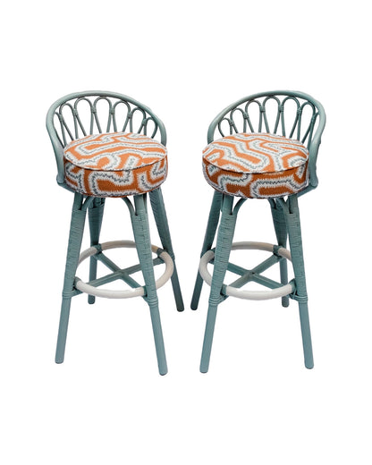 Pair of Original "Angraves" stools (backed)