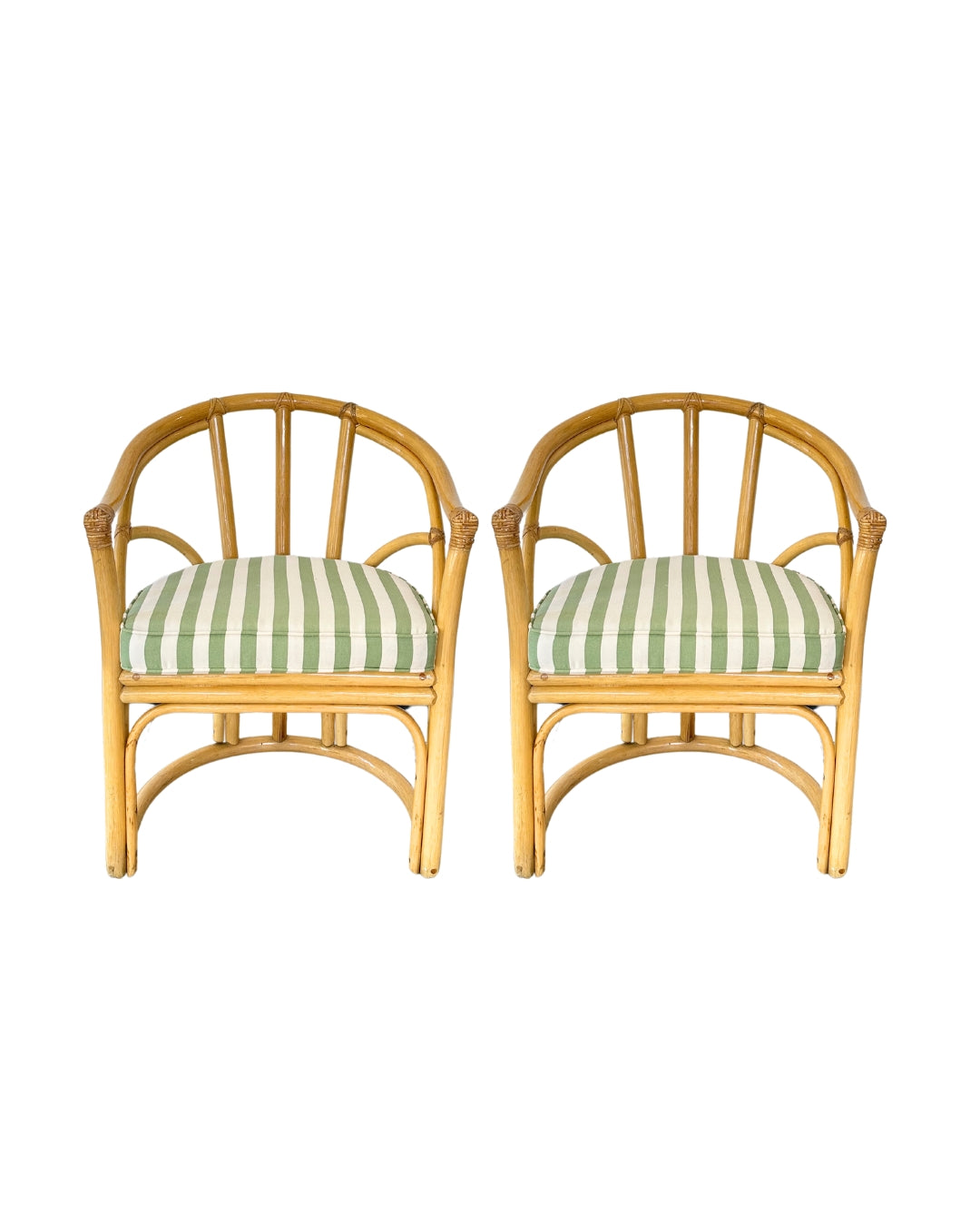 Set of 2 original Angraves Cane Dining Chairs