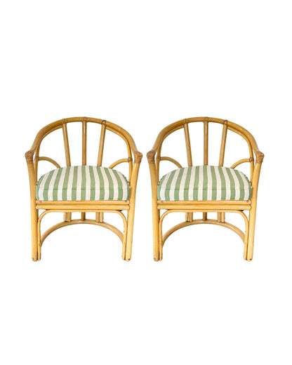 Set of 2 original Angraves Cane Dining Chairs