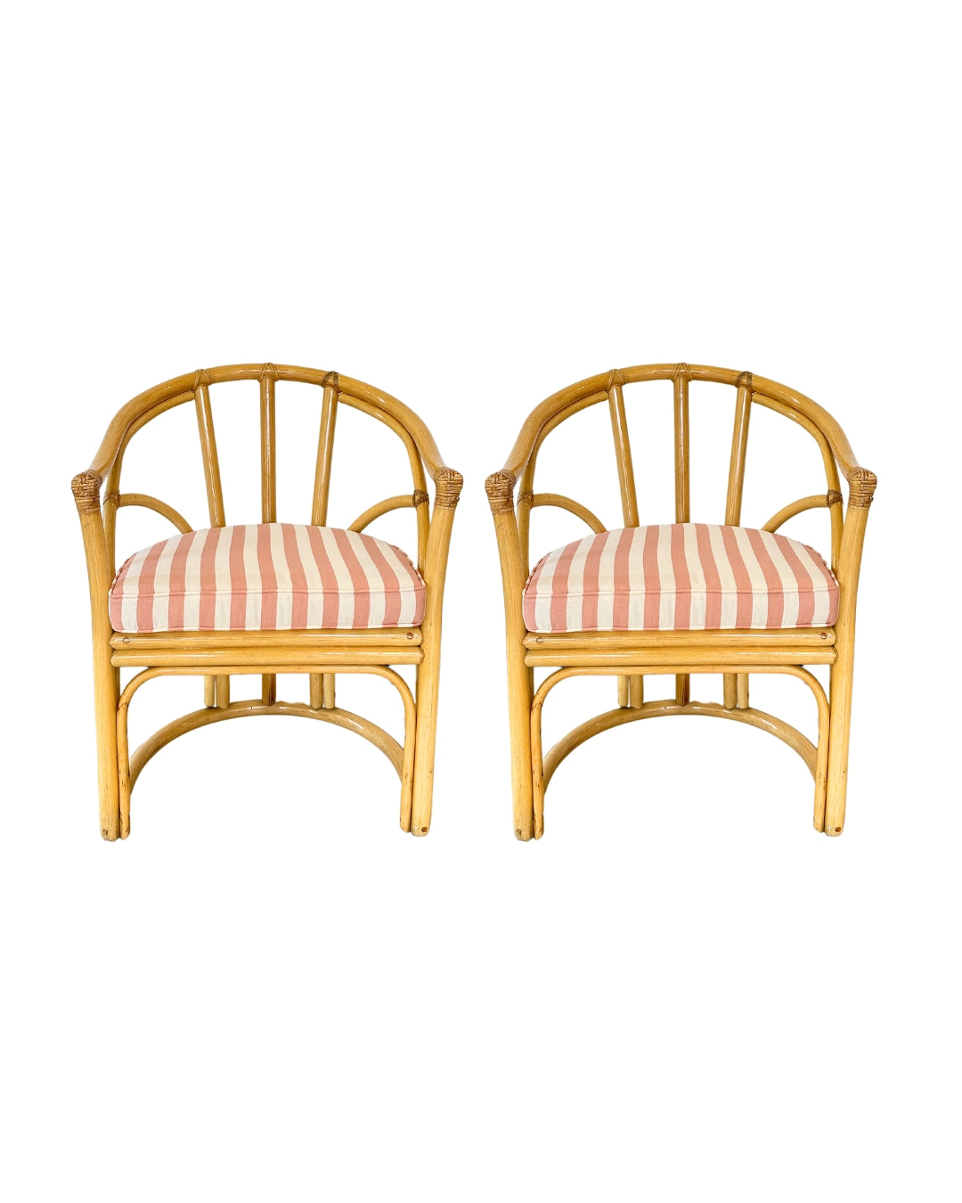 Set of 2 original Angraves Cane Dining Chairs