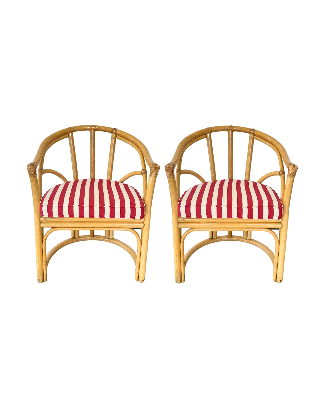 Set of 2 original Angraves Cane Dining Chairs