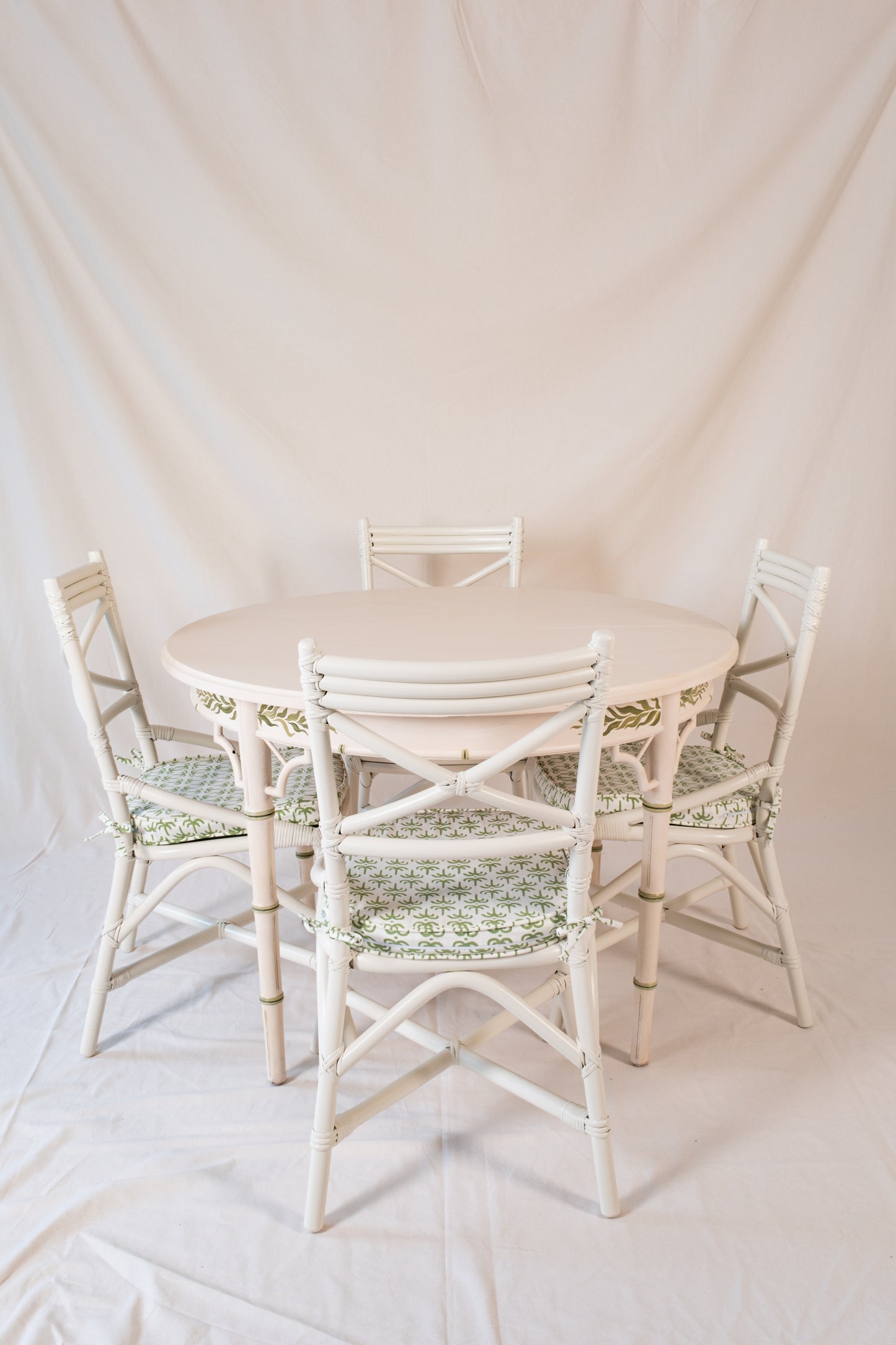 Set of 4 Vintage Cane Dining Chairs