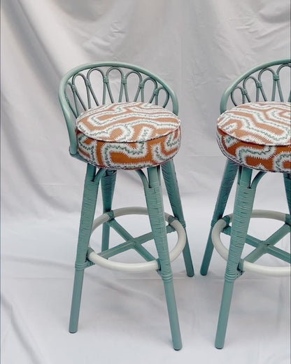 Pair of Original "Angraves" stools (backed)