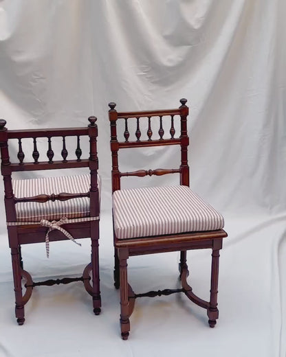 Pair of French Antique cane seat chairs